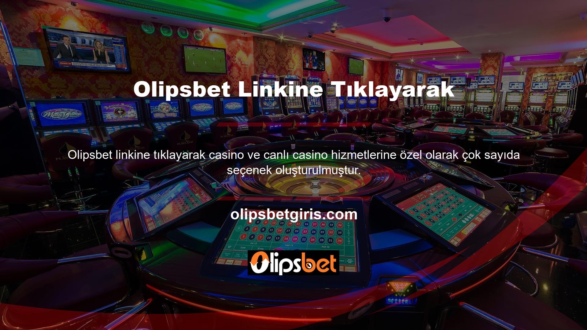 Olipsbet Casino Gaming Servisesin oyun uygulaması dilediğiniz zaman platforma giriş yapmanızı ve şansınızı test etmenizi sağlar