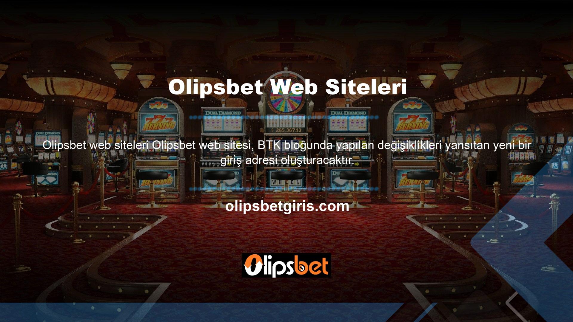 Olipsbet yeni giriş adresi Olipsbet olarak belirlenecektir